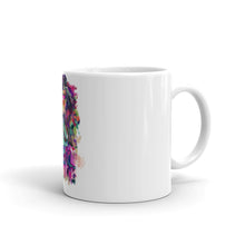 Load image into Gallery viewer, Side shot of an 11 ounce coffee mug sold by Real Unicorn Apparel called the &quot;Real Unicorn White Glossy Mug.&quot;
